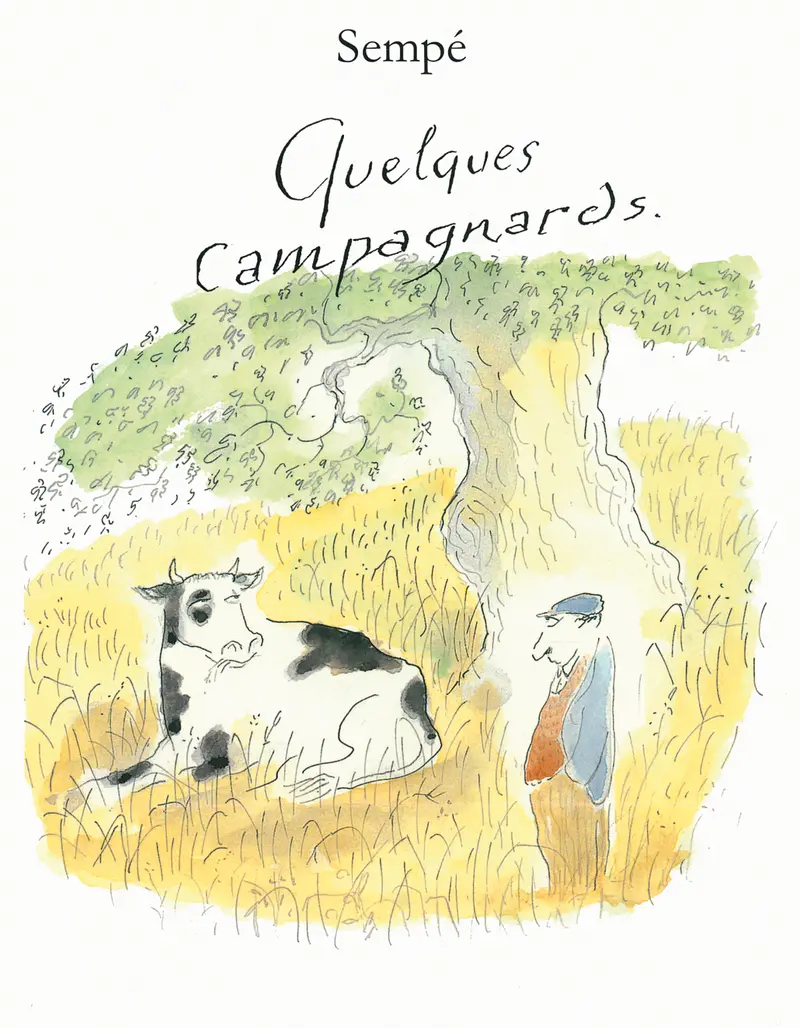 Quelques campagnards - Sempé